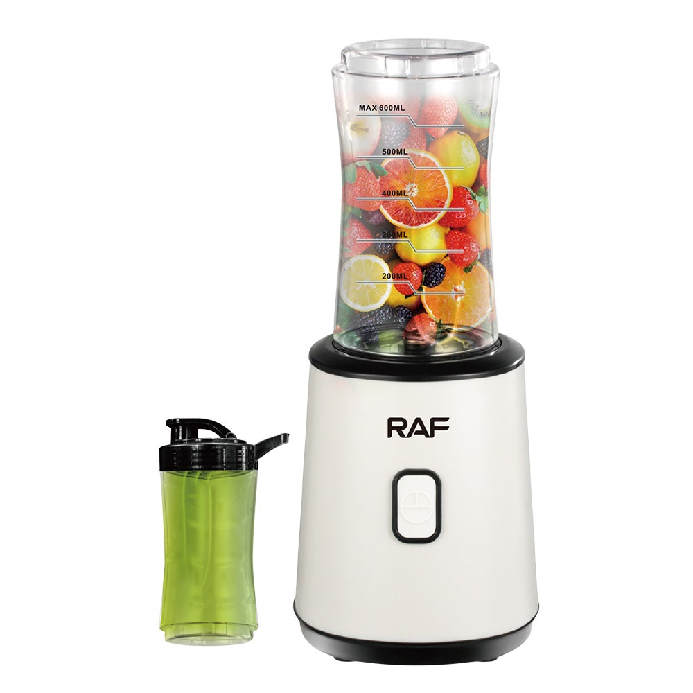 RAF R397 Juicer and Smoothie Maker, 300W with 23000rpm, 600ml Capacity, 4 Stainless Steel Blades, One-Button Start