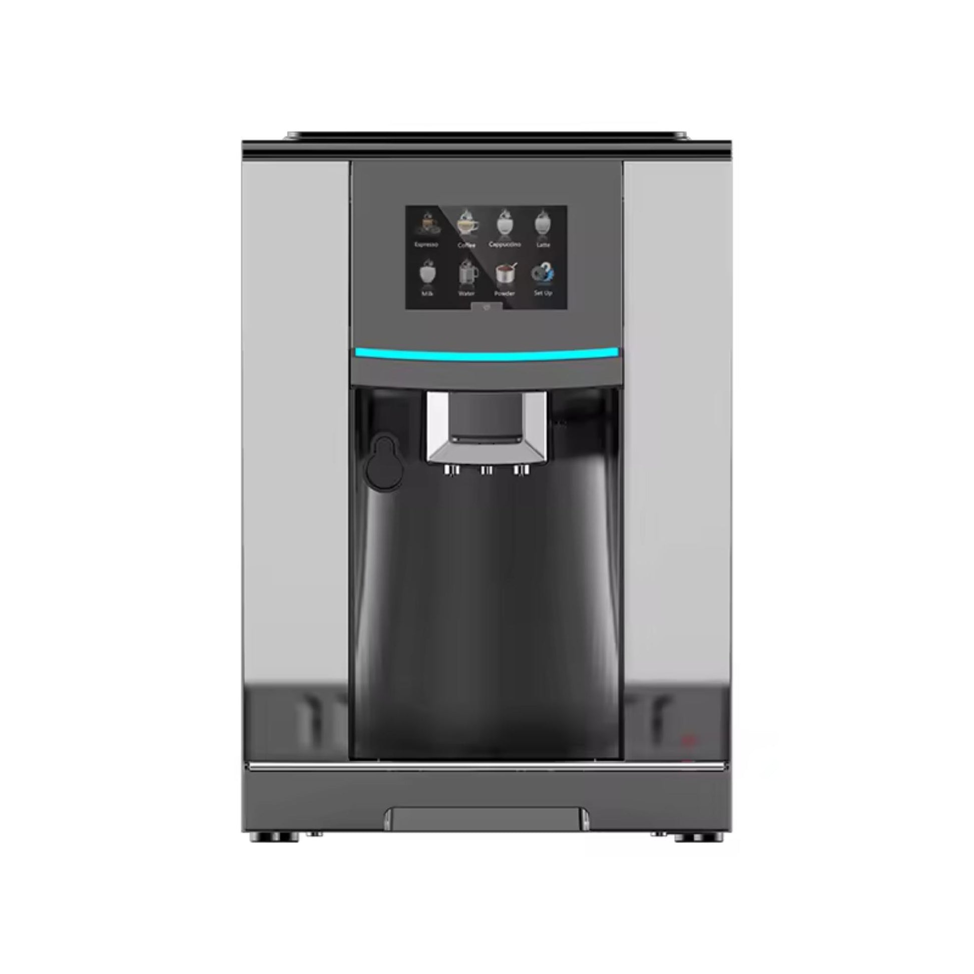 Colet S8 Premium-Kaffeemaschine mit unabhängigem Aufschäum- und Doppelbrühsystem. | Blue Chilli Electronics.