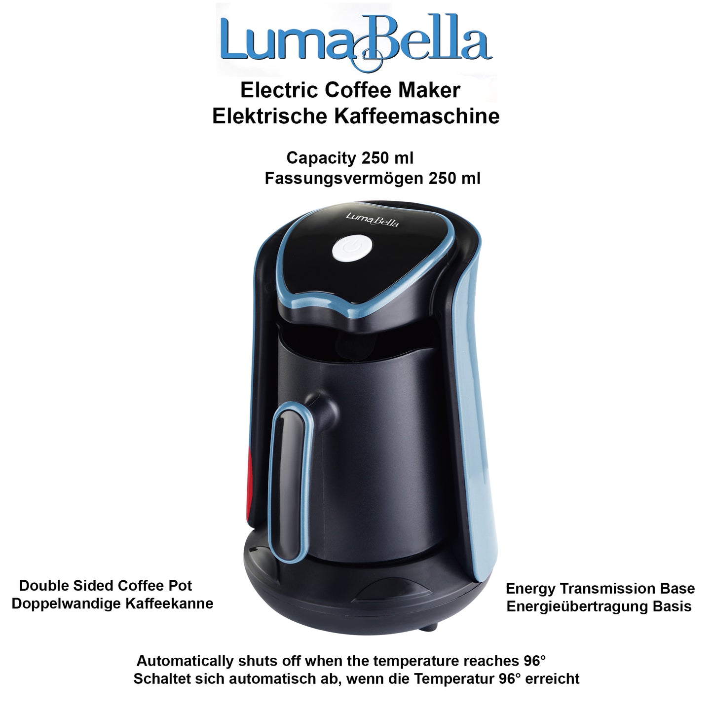 Luma Bella LB-54004 Kaffeemaschine – Automatisch, Edelstahl, Stilvoll