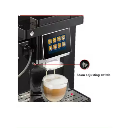Colet Q007 Automatische Espresso-Kaffeemaschine im eleganten Edelstahl-Design. | Blue Chilli Electronics.