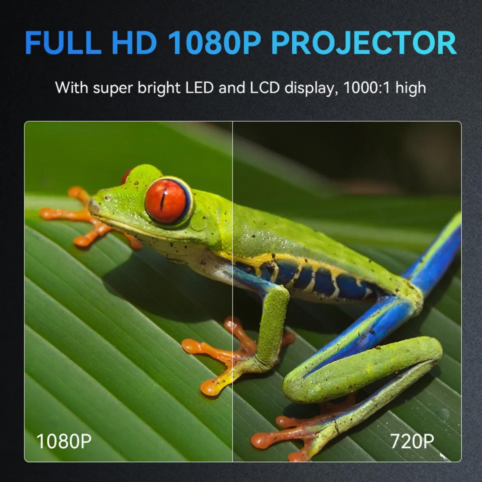 Transjee S10: Erleben Sie kinoreife Brillanz mit unserem Full HD LED-Projektor. | Blue Chilli Electronics.